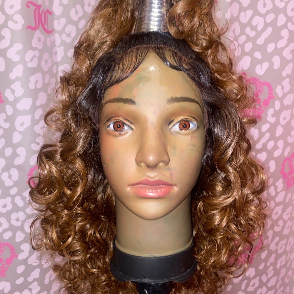 Curly Brown Wig for Women